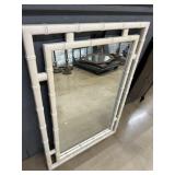 Modern Rattan Style Mirror