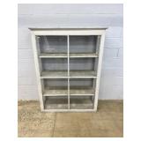 Homemade Display Case with glass front and sides.
