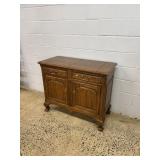 Ethan Allen Oak Flip Top Server
