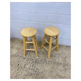 2 Modern Circular Stools