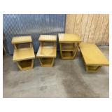 Mid Century 4 Piece Coffee & End Table Set