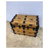 Vintage Flat top steamer trunk