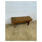 Antique Mortise Leg Bench