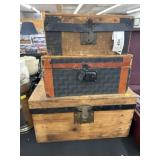 (3) Vintage Doll Trunks