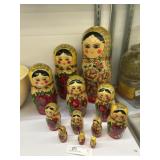 Large Russian Nesting Doll Set