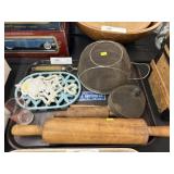 Rolling Pins, Trivet, Kitchenwares