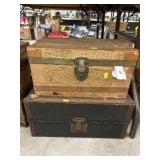 (2) Vintage Doll Trunks