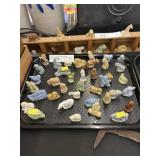 Wade Figurines with Wall Shelf