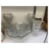 (4) Pieces of Pattern Glass