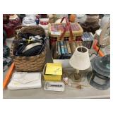 Woven Basket, Audio Cables, Books