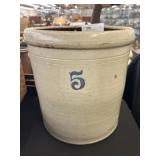 No. 5 Straight Sided Storage Crock