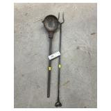 Wrought Iron Ladle with Flesh Fork