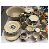 Pfaltzgraff Dinnerware with Punch Bowl