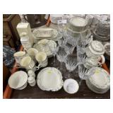 Noritake Chinaware and Bud Vase, Stemware