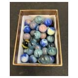 Agate Swirl and Glass Marbles