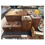 Graduated Wood Canister Set