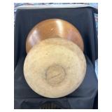 (2) Turned Wood Bowls