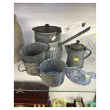 Gray Agateware Pieces