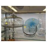 Cake Stand, Ice Bucket, Art Glass