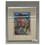 Helen Malta Framed Watercolor