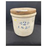 No. 2 E.S & B. Storage Crock