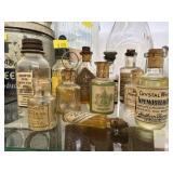 Vintage Typewriter and Clock Oil Bottles