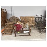 Twig Form Doll Chairs and Benches