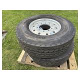 (2) Alcoa Truck Rims w/ Bridgestone Tires