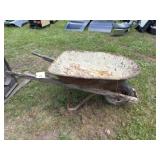 Metal Tub Wheelbarrow
