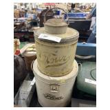 (2) Flour Tins