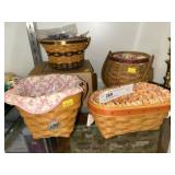 (4) Small Longaberger Baskets