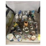 (2) Tray Lots of Toby Jugs and Porcelain