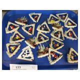 Vtg. Plastic Christmas Ornaments