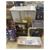 Beverage Dispenser, Wine Glasses, and Grater