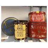 Vtg. Candy Tins
