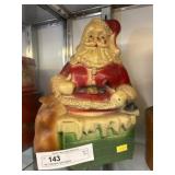 Vtg. Composition Santa Figurine