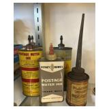 Vtg. Ink & Solvent Tins