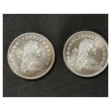 (2) 1 Oz. Sterling Silver Coins