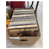 Box of Assorted Record Albums