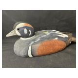 Abe Rissler Carved Wood Duck Decoy