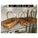 (4) Vtg. Woven Baskets