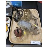 Lamp Bracket, Apple Peeler & Soap Dish