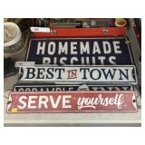 Grouping of Contemporary Tin signs