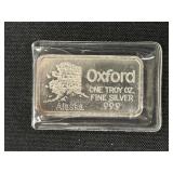 1 Troy Oz. Sterling Silver Ingot