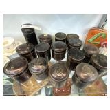 Grouping of Japaned Finished Spice Tins