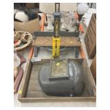 Miter Saw Base with Welding Hood