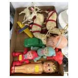 Celluloid Dolls, Reindeer & Plastic Toys