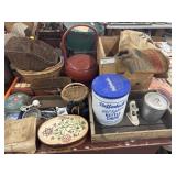 Woven Baskets, Storage Boxes, and Salt Bags