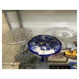 Pattern Glass & Porcelain Cake Stands
