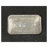 1 Troy Oz. Sterling Silver Ingot